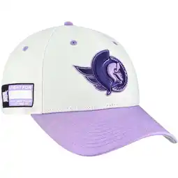 Walmart Men's Fanatics White/Lavender Ottawa Senators Authentic Pro Hockey Fights Cancer Adjustable Hat offer