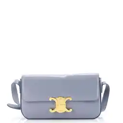 Walmart Pre-Owned Triomphe East-West Shoulder Bag Smooth Calfskin offer