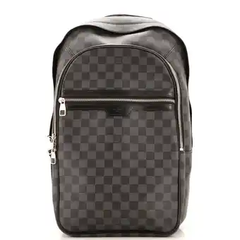 Walmart Pre-Owned Michael Backpack Damier Graphite By Rebag offer