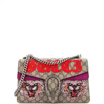 Walmart Pre-Owned Dionysus Bag Embroidered GG Coated Canvas Small offer