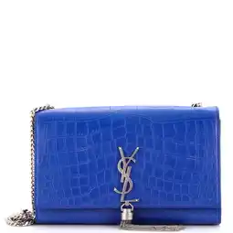 Walmart Pre-Owned Classic Monogram Tassel Crossbody Bag Crocodile Embossed Leather Medium By Rebag offer