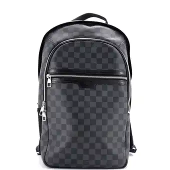 Walmart Pre-Owned Michael Backpack Damier Graphite By Rebag offer