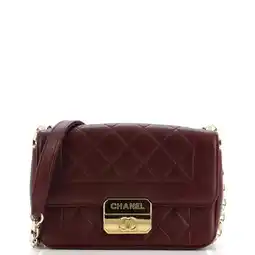 Walmart Pre-Owned Chic With Me Flap Bag Quilted Lambskin Mini By Rebag offer