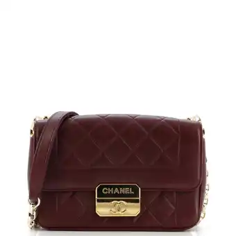 Walmart Pre-Owned Chic With Me Flap Bag Quilted Lambskin Mini By Rebag offer
