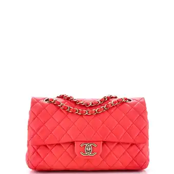 Walmart Pre-Owned Classic Soft Flap Bag Quilted Lambskin Medium By Rebag offer