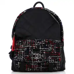 Walmart Pre-Owned Astronaut Essentials Backpack Quilted Nylon with Tweed Medium By Rebag offer