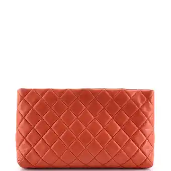 Walmart Pre-Owned Square Timeless Clutch Quilted Lambskin By Rebag offer
