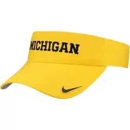 Walmart Men's Nike Maize Michigan Wolverines On-Field Ace Performance Adjustable Visor offer