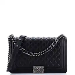Walmart Pre-Owned Boy Flap Bag Quilted Lambskin Old Medium By Rebag offer