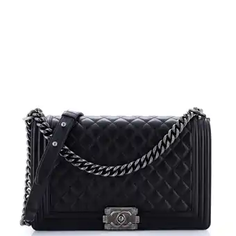 Walmart Pre-Owned Boy Flap Bag Quilted Lambskin Old Medium By Rebag offer