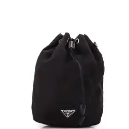 Walmart Pre-Owned Drawstring Wristlet Bucket Bag Tessuto Small By Rebag offer