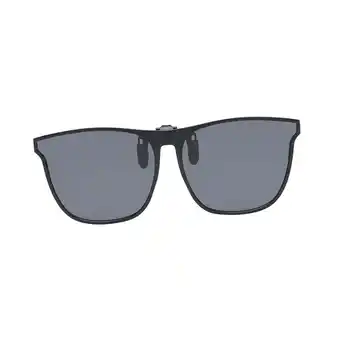 Walmart Polarized Clip On Sunglasses Unisex Large Frame Flip up Polarized Sunglasses Black offer