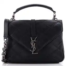 Walmart Pre-Owned Classic Monogram College Bag Quilted Leather Medium By Rebag offer
