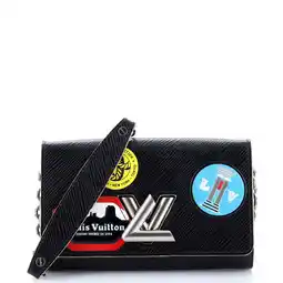 Walmart Pre-Owned Twist Chain Wallet Limited Edition World Tour Epi Leather By Rebag offer