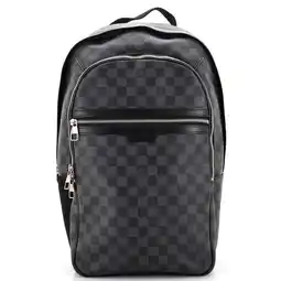 Walmart Pre-Owned Michael Backpack Damier Graphite By Rebag offer