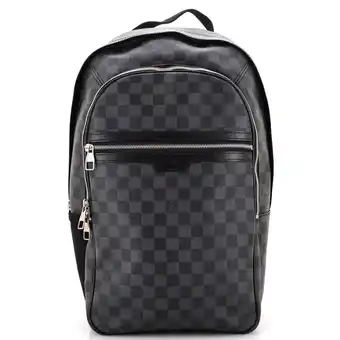Walmart Pre-Owned Michael Backpack Damier Graphite By Rebag offer