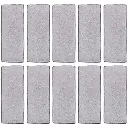 Walmart Steam Mop Wet Dry Mop 10pcs Microfiber Pads Reusable Gray Floor Mops offer