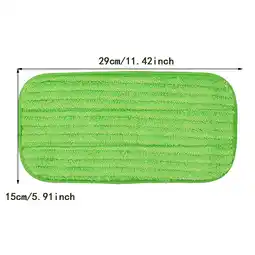 Walmart 2 Pack Microfiber Reusable Refills Mop Pads for Swiffer Wet Jet 12inch, Green Floor Cleaning offer