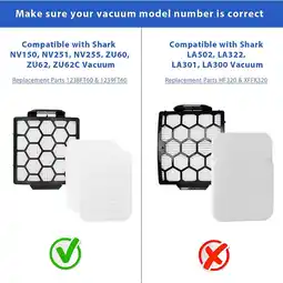 Walmart 3 Sets Vacuum Cleaner Foam Filters for Shark Navigator Pet Plus NV150 NV251 NV255 ZU62 ZU62C ZU60 offer