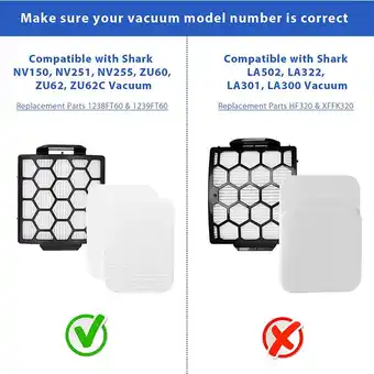 Walmart 3 Sets Vacuum Cleaner Foam Filters for Shark Navigator Pet Plus NV150 NV251 NV255 ZU62 ZU62C ZU60 offer
