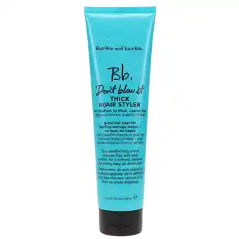 Walmart Bumble and bumble Don't Blow It Thick (H)air Styler 5 oz offer