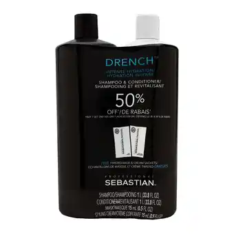 Walmart Sebastian Drench Moisturizing Shampoo and Conditioner Liter Duo 33.8 oz offer