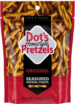 Walmart Dot's Homestyle Pretzels, Original Seasoned Pretzel Twists, 5 oz Snack Size Bag offer