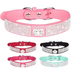 Walmart Dog Cat Collar Bling Diamond with Rhinestone Crown Decoration for Small Medium Large Dogs offer