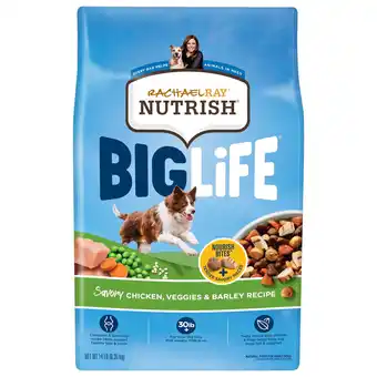 Walmart Rachael Ray Nutrish Big Life Savory Chicken, Veggies & Barley Recipe Dry Dog Food, 14 lb. Bag offer