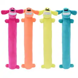 Walmart Multipet Loofa Dog Plush Dog Toy, Squeaker, 18 Inches, Colors May Vary offer