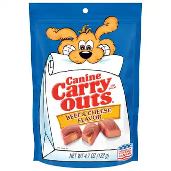 Walmart Canine Carry Outs Beef & Cheese Flavor Dog Treats, 4.7oz offer