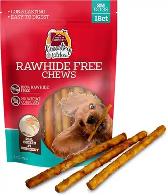 Walmart Country Kitchen Chicken NoHide Stick Dog Treat: 18ct (6.9oz 196g) offer