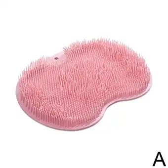 Walmart Silicone Shower Foot Scrubber Back Body Brush Massager Pad Mat Cleaning Bathroom L5U5 offer