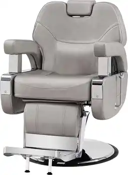 Walmart BarberPub Hydraulic Recline Barber Chair All Purpose Salon Beauty Spa Styling Grey 9206 offer