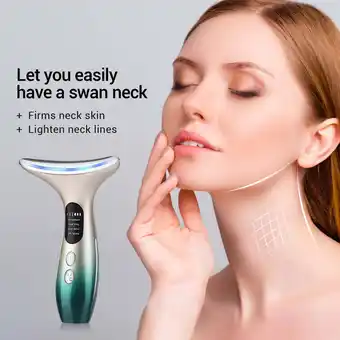 Walmart EARSTMAKEUP Clearance Neck To Neck Lines Beauty Instrument Microcurrent Home Neck Care Instrument offer