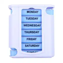Walmart One Week Seven-layer Portable Pill Box Tablet Container Weekly Storage Organizer Box offer