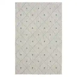 Walmart LR Home Victoria 8' x 10' Blue/Gray Diamond Indoor/Outdoor Area Rug offer