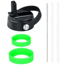 Walmart Wide Mouth Straw Lid 2 Straws and 1 Brush And 2 Protective Pads. Fits Most Sports Water Bottles offer
