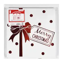 Walmart Holiday Time White Merry Christmas Square Boxes 4 Count offer