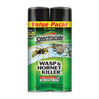Walmart Spectracide Wasp & Hornet Killer Aerosol, Twin Pack, 20 Ounces offer