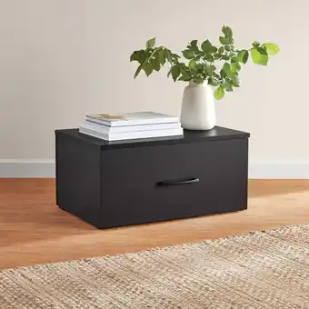 Walmart Mainstays Ardent One Drawer Modular Storage System, Black offer