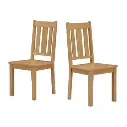 Walmart Better Homes & Gardens Bankston Dining Chair, Natural Pine Finish, 2 Pack offer