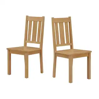 Walmart Better Homes & Gardens Bankston Dining Chair, Natural Pine Finish, 2 Pack offer