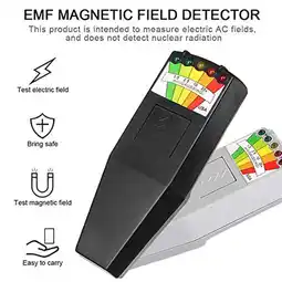 Walmart JahyShow 5 LED EMF Meter Magnetic Field Detector Ghost Hunting Paranormal Equipment Tester Counter offer