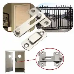 Walmart Fairnull Home Gate Safety Security Guard Stainless Steel Door Window Bolt Slide Lock offer