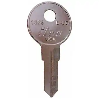Walmart Kaba Ilco Key Blank, Type 1676-BAU3,Brass, PK10 1676-BAU3 offer