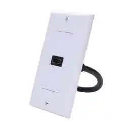Walmart Fairnull Single Female Port 4K -compatible Wall Mounted Plate Panel Cover Socket Outlet Extender offer