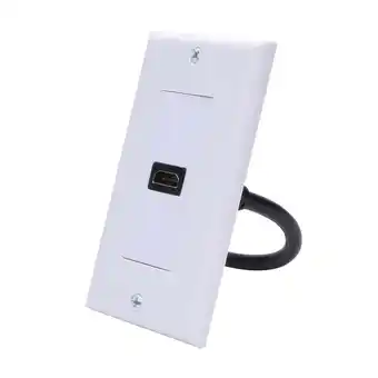 Walmart Fairnull Single Female Port 4K -compatible Wall Mounted Plate Panel Cover Socket Outlet Extender offer