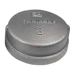 Walmart Manufacturer Varies Round Cap, Malleable Iron, 3 in, FNPT 2WU80 offer