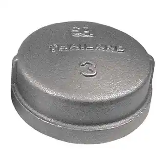 Walmart Manufacturer Varies Round Cap, Malleable Iron, 3 in, FNPT 2WU80 offer